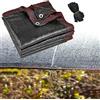 Generico Rete Ombreggiante Protezione Solare 90%, Telo Ombreggiante Occhiellato, Telone Oscurante Antivento con Occhielli, Rete parasole da giardino nero 2x2m 3.5x4.0m 4x11m 5x7m 6x12m(4x5m)