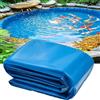 Gaommini Rivestimento per laghetto Blu Rinforzato 2x3m 4x6m 10X10m telone Impermeabile Sottostrato Resistente per laghetto da Giardino Esterno, Membrana per Piscina(4x4m)