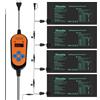DBREAKS 4 PCS Tappetino Riscaldante per Piante con Termostato, 30W Tappetino Riscaldante Impermeabile per Serra, Caldo Cuscinetto di Riscaldamento idroponico per Piantine, Animali Domestici e rettili