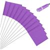 M METERXITY 10 Bandierine Segnale Impermeabili da Giardino, 15x5.1x4 Pollici per Prato/Giardino/Irrigazione/Paesaggio/Irrigatore/Rilievo/Add. Cani/Fai da Te [Viola]