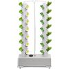 udneondhe Torre idroponica con 56 capsule, set di coltivazione idroponica verticale con timer e serbatoio dell'acqua da 30 l, sistema di crescita aeroponica con 4 ruote per erbe, frutta, verdura