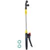Milageto Spruzzatore Retrattile Asta per irrigazione Bacchetta Universale 45-80 cm Tubo telescopico Lungo Regolabile Spruzzatore Asta di prolunga Ugello e, Doppio ugello Curvo
