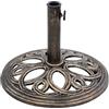 RELAX4LIFE Base per Ombrellone da Giardino, Base Rotonda per Palo Ombrelloni 38/48mm, Supporto Porta Ombrellone per Giardino, Balcone, Terrazza e Bar (Large, 11kg)