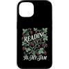 Cottagecore Bookworm Strawberry Graphics Custodia per iPhone 13 Reading Is My Jam Amante dei libri Botanico Fragola Art