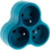 Zenitech - Triplite triangolare - 3×16A - Blu
