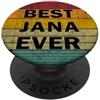First Names Apparel vintage Style Nome personalizzato Jana I love Jana Retro stile vintage PopSockets PopGrip Adesivo