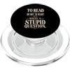 Bookish Literature Library Designs Bookworm Avid Reader Amante dei libri Leggere Bibliofilo PopSockets PopGrip per MagSafe