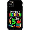 Flo Design Back To School Outfits Custodia per iPhone 11 Pro Max My First Day of Kindergarten Boy Girls First Day of Kinder
