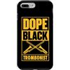 Marching Band Merch for Trombone Players Custodia per iPhone 7 Plus/8 Plus Dope Black Trombonist - Trombone nero