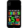 Flo Design Back To School Outfits Custodia per iPhone XS Max My First Day of Kindergarten Boy Girls First Day of Kinder