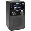 TechniSat DIGITRADIO 317 - Radio FM DAB+ verticale con streaming audio Bluetooth, radiosveglia, timer di spegnimento, display a colori da 2,4 pollici, 3 Watt, nero