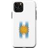 Uruguay Sun Emblem National Pride Retro Custodia per iPhone 11 Pro Sole Di Maggio Uruguay Bandiera Verticale Strisce