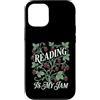 Cottagecore Bookworm Strawberry Graphics Custodia per iPhone 12/12 Pro Reading Is My Jam Amante dei libri Botanico Fragola Art