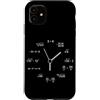 Funny Math Teacher Algebra Geometry Gift Custodia per iPhone 11 Math Clock Algebra Problemi Formula Calcoli Insegnante