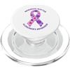 Alzheimer's Disease Mental Health Awaren Memories Matter Alzheimer's Awareness - Nastro viola floreale PopSockets PopGrip per MagSafe
