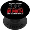Funny Math Teacher Algebra Geometry Gift Matematica Formula Algebra Calcolo Equazione Numero Insegnante di matematica PopSockets PopGrip Adesivo