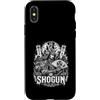 Samurai Shogun Warrior Japan Feudal Custodia per iPhone X/XS Antica regola dello shogun samurai del guerriero della lama