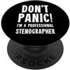 Court Reporting & Shorthand T-Shirts & G Stenografo PopSockets PopGrip Adesivo