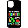 Flo Design Back To School Outfits Custodia per iPhone 12/12 Pro My First Day of Kindergarten Boy Girls First Day of Kinder