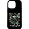 Cottagecore Bookworm Strawberry Graphics Custodia per iPhone 15 Pro Max Reading Is My Jam Amante dei libri Botanico Fragola Art