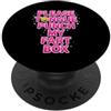 for Coworker Pop Humor Sarcastic Humorou Divertente detto «Please Tongue Punch My Fart Box» PopSockets PopGrip Adesivo