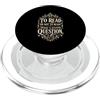 Bookish Literature Library Designs Bookworm Avid Reader Amante dei libri Leggere Bibliofilo PopSockets PopGrip per MagSafe