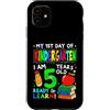 Flo Design Back To School Outfits Custodia per iPhone 11 My First Day of Kindergarten Boy Girls First Day of Kinder