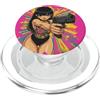 Psychedelic Groovy Carino Anime Ragazza con Pistola Grafica Psichedelica PopSockets PopGrip per MagSafe