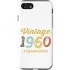 Born in Year Original Parts Vintage Styl Custodia per iPhone SE (2020) / 7/8 Vintage 1960 parti originali Compleanno Italic