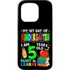 Flo Design Back To School Outfits Custodia per iPhone 15 Pro My First Day of Kindergarten Boy Girls First Day of Kinder