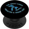 Retro Vintage Family Matching Clothing I Grandi Laghi Michigan Unsalted E Shark Free Vintage PopSockets PopGrip Adesivo