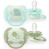 Philips Avent Succhietto ultra soft notte 0-6m cappuccio fluorescente no bpa per pelli sensibili - philips avent