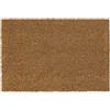 Relaxdays Zerbino per l'Ingresso, Fibra di Cocco, HxL: 60x40 cm, Classico, Antiscivolo, per Interni ed Esterni, Naturale