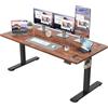 JUMMICO Scrivania regolabile in Altezza, Standing Desk, Piano Unico 15 mm, con 2 Memoria Altezza, Allarme Anti-Sedentarietà, Scrivania Ufficio Elettrica Regolabile, Scrivania Gaming
