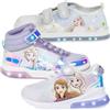 Disney Frozen Sneakers Bambina Elsa e Olaf con Luci LED, Scarpe Leggere con Lacci e Strappo, Tomaia in Tessuto con Rinforzi PU, Taglie 25-32