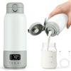 Brolteja Scaldabiberon Portatile,Bottle Warmer Riscaldamento Veloce Latte Materno & acqua,capacità 500 ml,Batteria 16000mAh USB-C,Tutto il Giorno,controllo preciso della temperatura