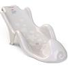 BABYLON Aqua Grand Sedile Bagnetto 0-6 Mesi con Ventose Antiscivolo, Grigio