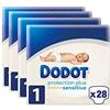 DODOT Proctor & Gamble Dodot Sensitive - Taglia 1 (da 2 a 5 kg), 4 confezioni da 30