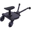 XYCHAO Passeggino con sedile, poggiapiedi per passeggino, universale, con ruote in poliuretano a 360°, per 3-7 anni, portata fino a 25 kg, adatta per la maggior parte dei passeggini, colore nero