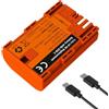 Rollei - Batteria di ricambio LP-E6 Canon con USB-C