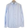 Suitsupply Camicia Uomo Slim Blu in Cotone Puro Twill Cutaway Bottoni 43/17