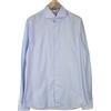 Suitsupply Camicia Uomo 43L/17L Extra Slim Blu Cotone Puro A Righe