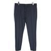 Zapa Pantaloni Uomo (Eu) 40 Misto Lana Cinghia Elastica Girovita Blu Scuro Chino