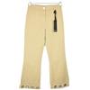 Pinko Pantaloni Donna (Eu) 38 Elasticizzato Bootcut Gambe Metallo Dettagli Zip