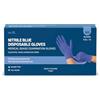 by Amazon, Guanti Monouso in Nitrile Blu, Senza Polvere, Senza Lattice, Taglia XL, Confezione da 100