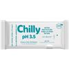 Chilly Salviettine Delicate, Salviette per l'Igiene Intima, Azione di Difesa, Tessuto 100 % Biodegradabile, Ottime Fuori Casa, pH 3.5, Clinicamente Testato, Confezione da 12 Salviettine