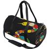 GuoChe Borsone sportivo rotondo leggero con tasca interna borsa da palestra per uomo donna borsone per viaggi sport bambini pois giorno serpente amanti internazionale Dot Day