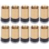 ciciglow Puntali per Stecche da Biliardo Premium da 10 Pezzi, Pelle PU di Alta qualità per Un Perfetto Controllo della Palla, Ideali per Gli Appassionati di Biliardo e Snooker, Facili da Attaccare