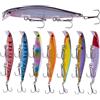 Generic XILILHC Set di Esche da Pesca Minnow Sinking Hard Bait Swing Crankbait Crazy Wobblers Tackle Artificial Bionic Crank Lures Kit