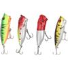 Mtlavishness Lure Hard Bait Esche da pesca dure Esca Esche da pesca dure Set con occhi 3D e ami tripli Costruzione in plastica e acciaio inossidabile per la pesca da riva Kit di